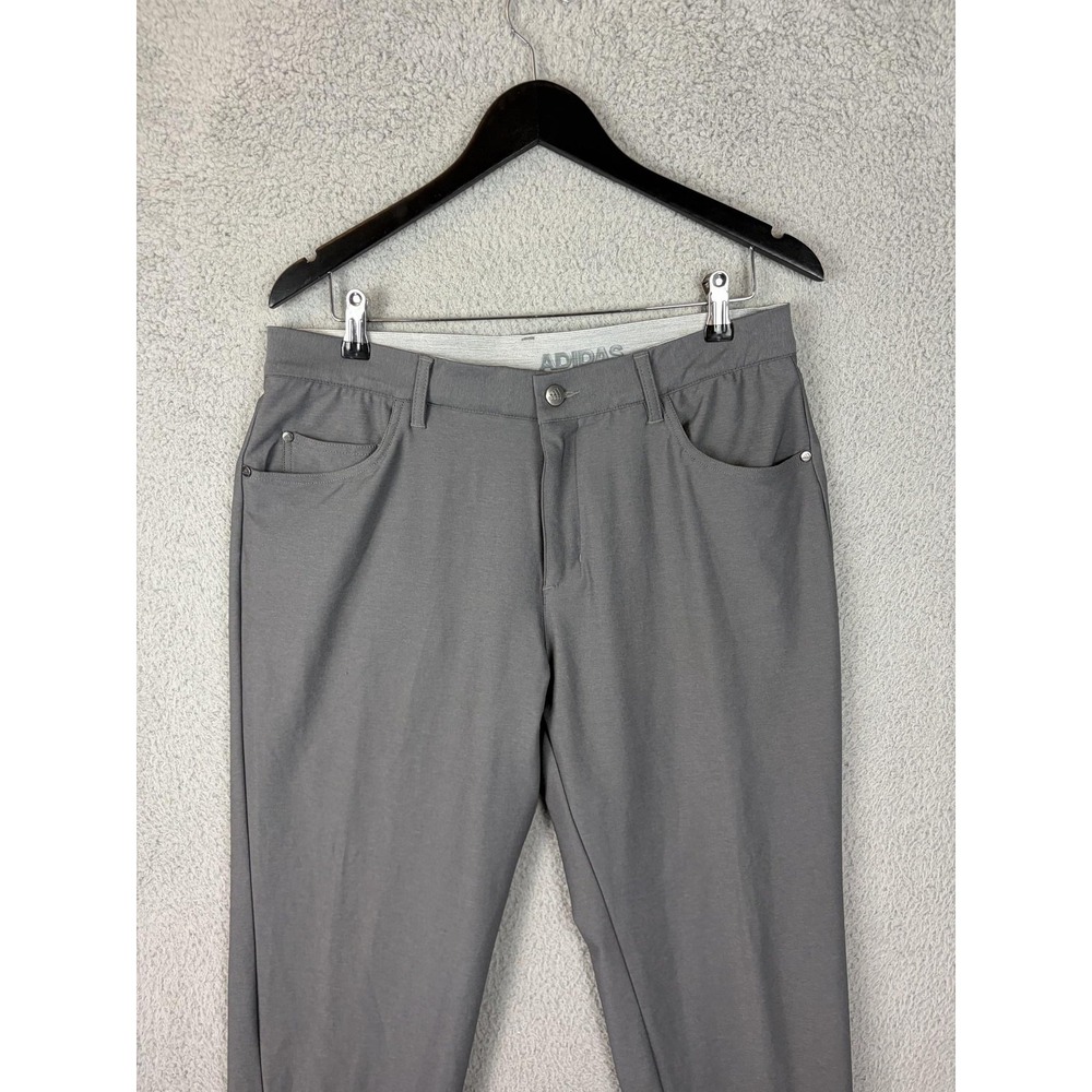 Adidas Golf Pants Mens 33x32 Gray Performance Stretch Slim Tapered Rugby Mens